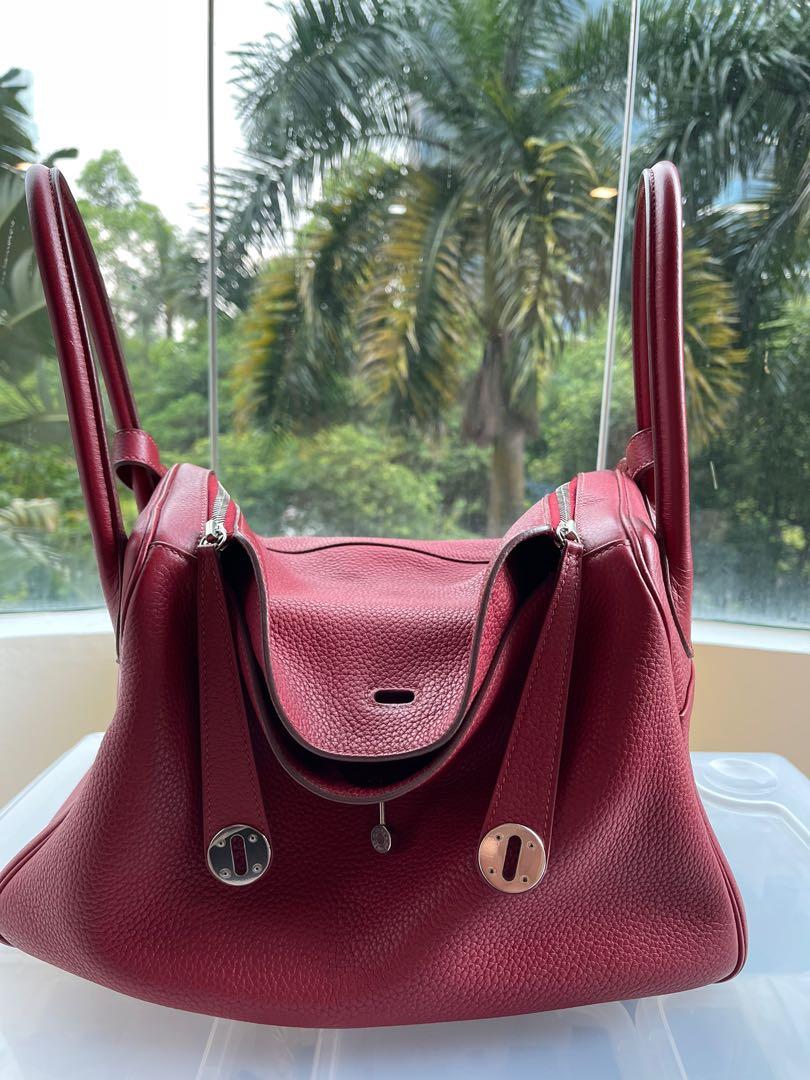 Hermes Lindy 30 in Rouge Garance