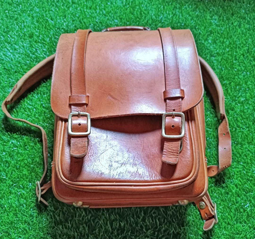 HERZ JAPAN HANDMADE LEATHER BACKPACK, Men's Fashion, Bags, Backpacks on