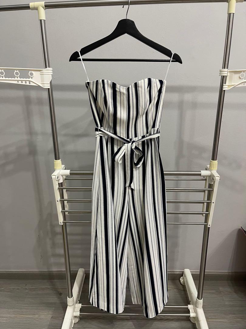 Striped jumpsuit h&m cheap
