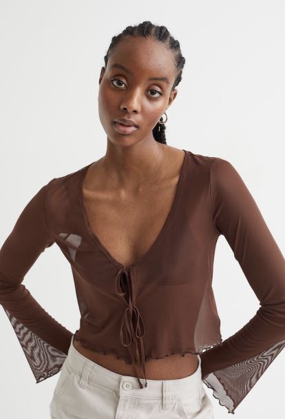 H&m sales brown top