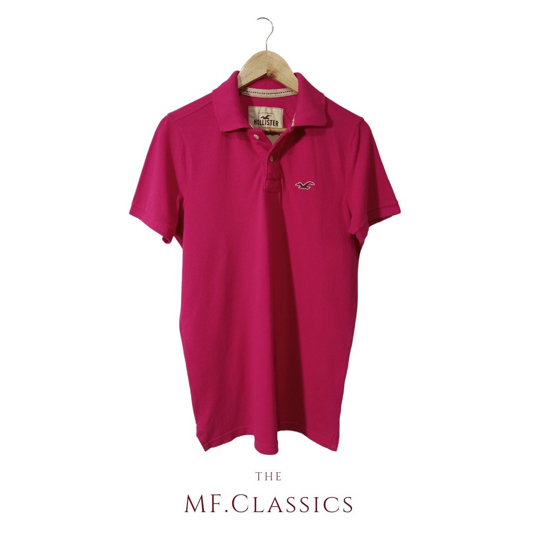Hollister Polo Shirt (Pink) - 30 L 21 W 