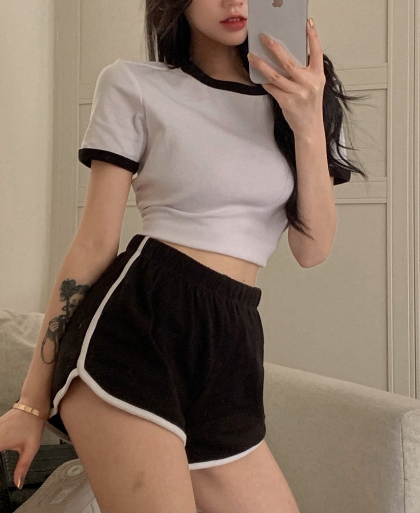 Home Wear Short Pant Black (New), Women's Fashion, Bottoms, Shorts on  Carousell