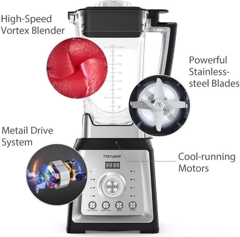 homgeek 2000W HighSpeed Professional Blender., TV & Home Appliances