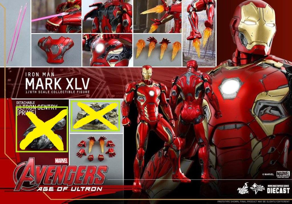 Hot Toys Iron Man Mark 45 XLV MMS300D11 Age of Ultron Hobbies