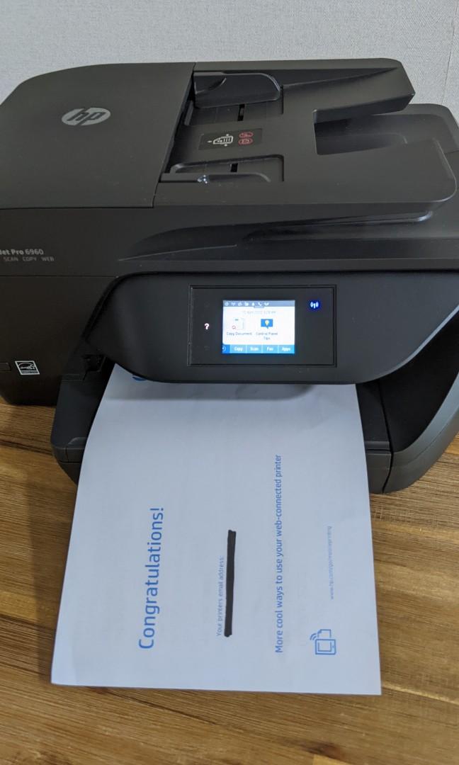 Best All In One Printer Fax Scan Copy HP OfficeJet Pro 6960 (Print, Fax, Scan, Copy, wireless printing) All