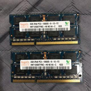 Hynix DDR3 Ram 2GB 2Rx8 PC3 10600S