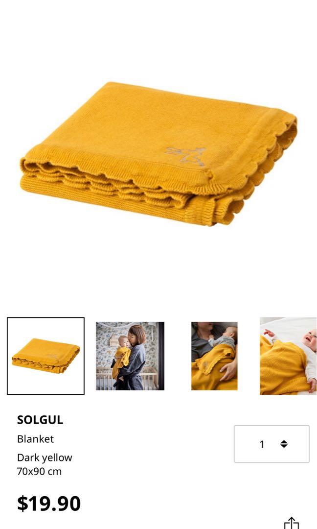 IKEA Baby Blanket, Babies & Kids, Babies & Kids Fashion on Carousell