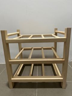 HUTTEN 9-bottle wine rack, solid wood - IKEA