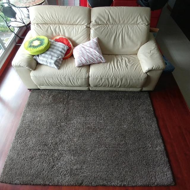 Ikea's ADUM Thick Grey Carpet 133 x 195 cm, Furniture & Home Living