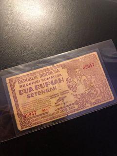 Indonesia 2.5 rupiah / 2 1/2 rupiah 1949. ORIDA Heroic Symbol