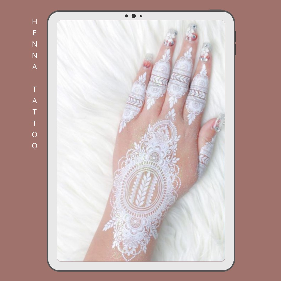 Instant Henna Temporary Tattoo | Maroon Hand Sticker | Rumaisa – Regal  Mehndi