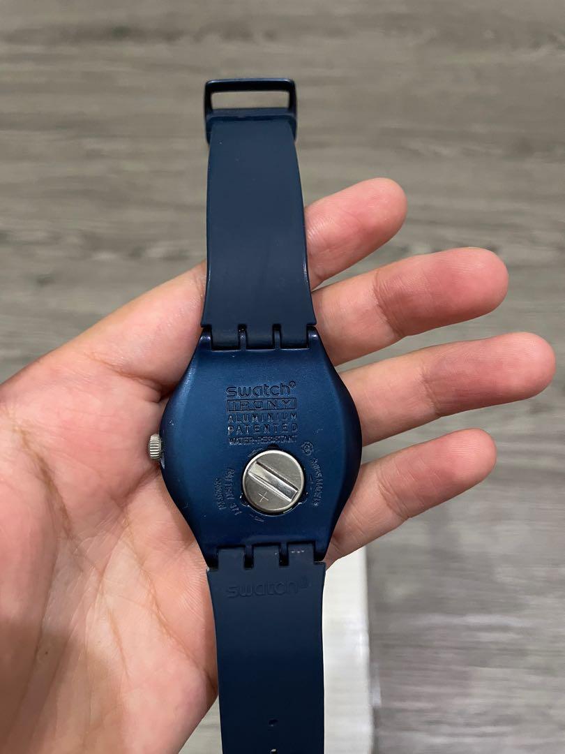 Jam Tangan Swatch Irony Blue Fesyen Wanita Jam Tangan di Carousell
