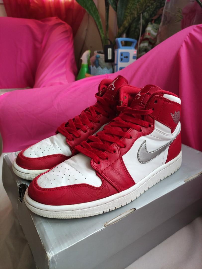 Jordan 1 Silver Medal size 8 Men s Fashion Footwear Sneakers on Carousell