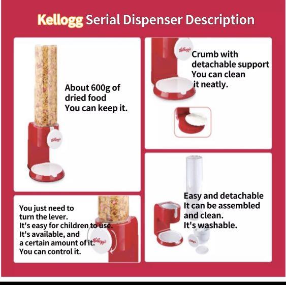 Kellogg cereal dispenser, Furniture & Home Living, Kitchenware