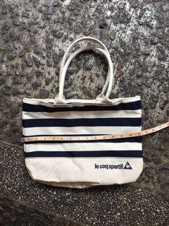 Le Coq Sportif Blue & White Stripes Bag