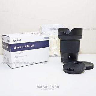 LENSA SIGMA 16MM F1.4 FOR SONY