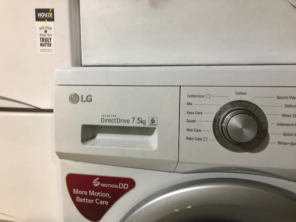 LG Direct Drive Inverter 7.5KG WASHER, TV & Home Appliances, Washing ...