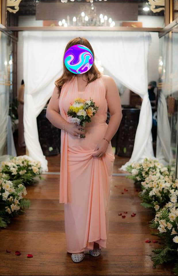 Infinity dress clearance light peach