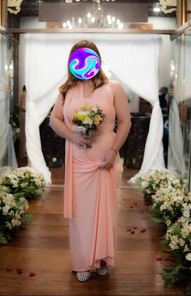 Infinity dress discount light peach
