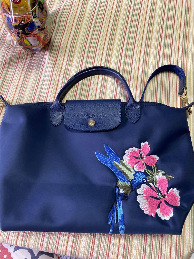 Longchamp deals embroidered tote