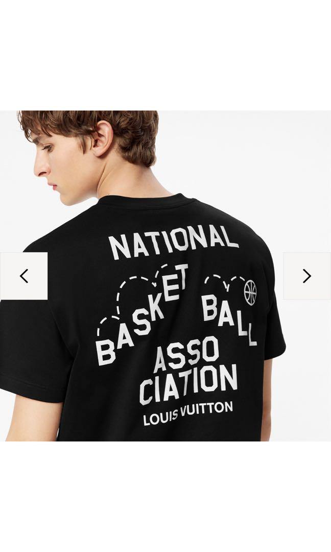 Louis Vuitton White NBA T shirt, Men's Fashion, Tops & Sets, Tshirts & Polo  Shirts on Carousell