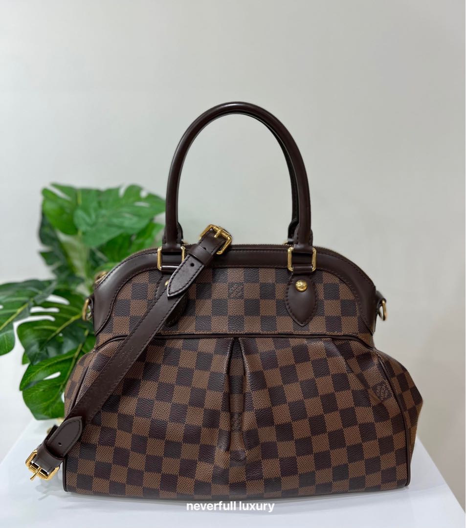 Damier Ebene Trevi PM Satchel Preloved, Excellent Condition S$1200