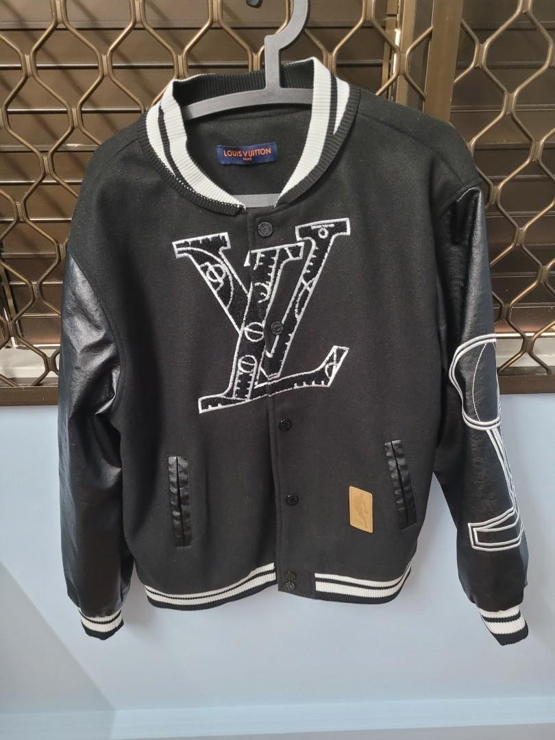 Louis Vuitton x NBA Leather Basketball Jacket Black Available