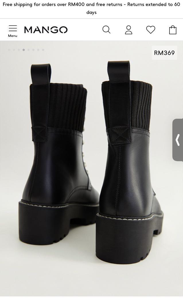 Mango hotsell platform boots