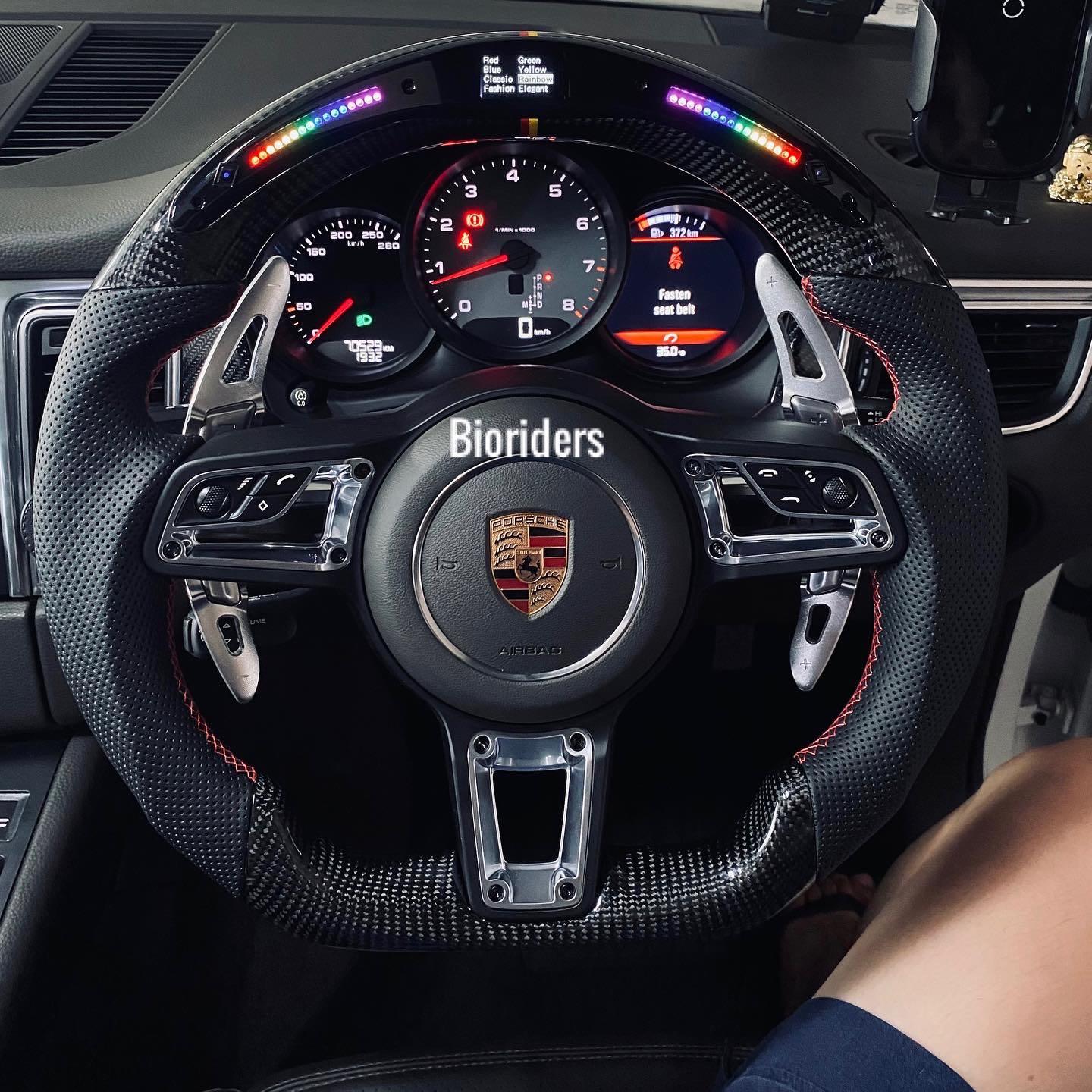 Carbon fiber steering wheel carbon fiber steering wheel LED