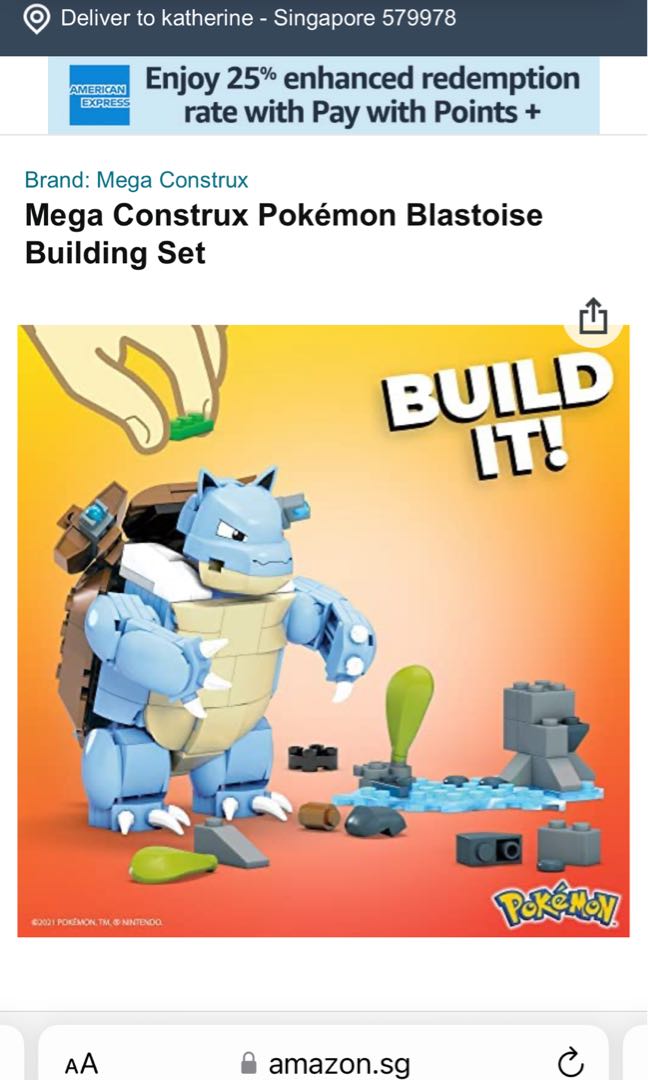 Mega construx pokemon blastoise cheap
