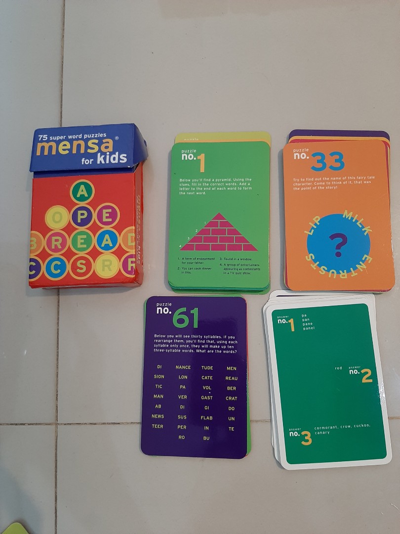 Mensa for kids, Buku &amp; Alat Tulis, Buku Anak-Anak di Carousell