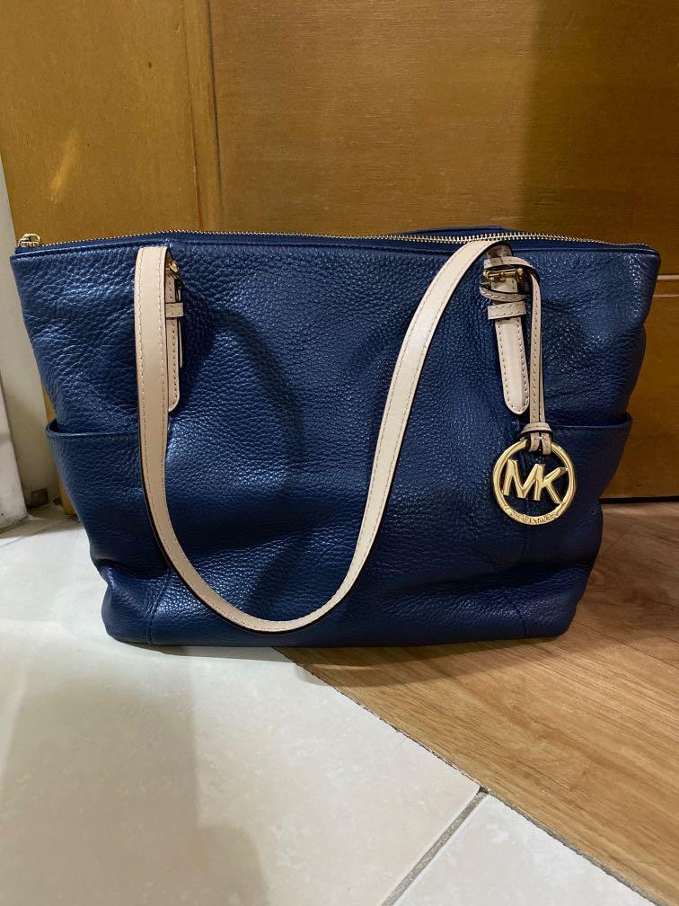 Michael michael kors jet set east west top zip leather store tote