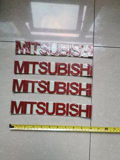 MITSUBISHI word emblem