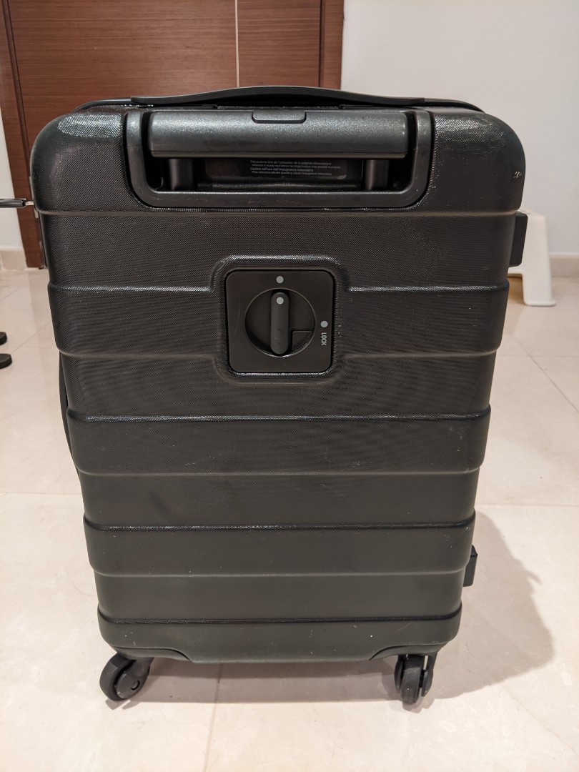 MUJI hard suitcase 20L black, Hobbies & Toys, Travel, Luggage on Carousell