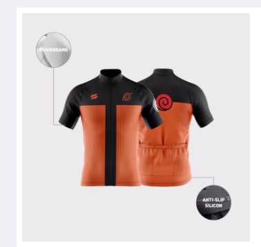 Naruto cycling jersey outlet
