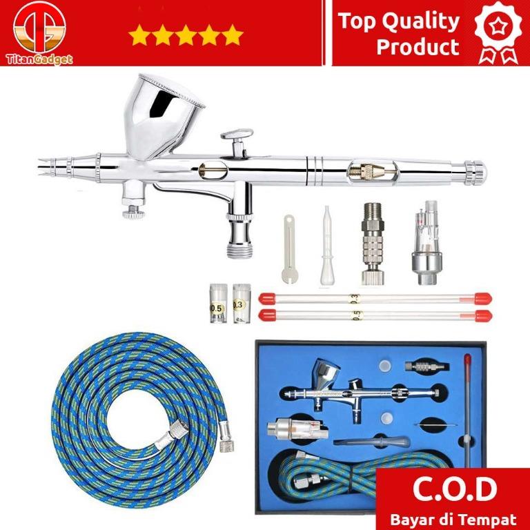 Nasedal Mini Airbrush Spray Gun Gravity Tattoo Nail Art - NT-180K-3 ...