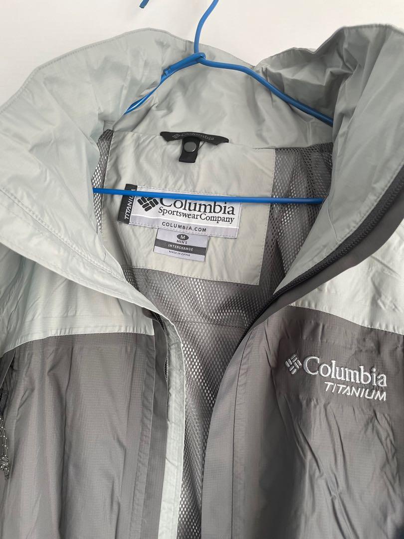 New Columbia Titanium Omni-tech Rain Jacket Coat Medium 男裝外套 