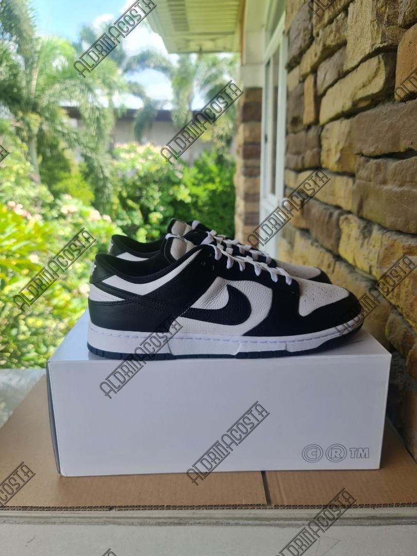 nike dunk panda white laces
