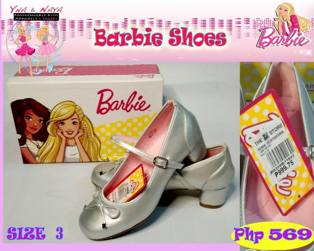 Original Barbie Shoes silver fashion with heels