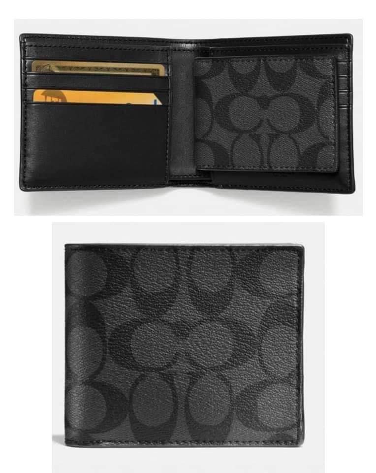 Original Compact Id Wallet In Signature Canvas, Men's Fashion, Watches