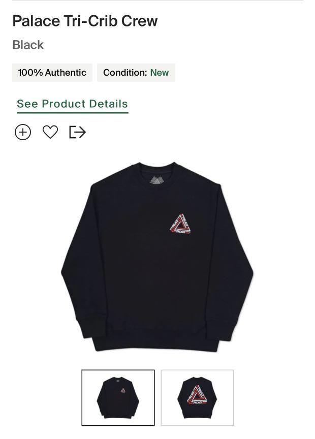 Palace tri clearance crib crewneck