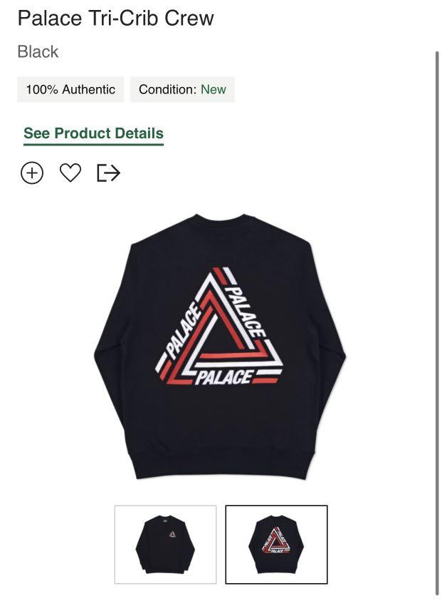 Palace tri deals crib crewneck