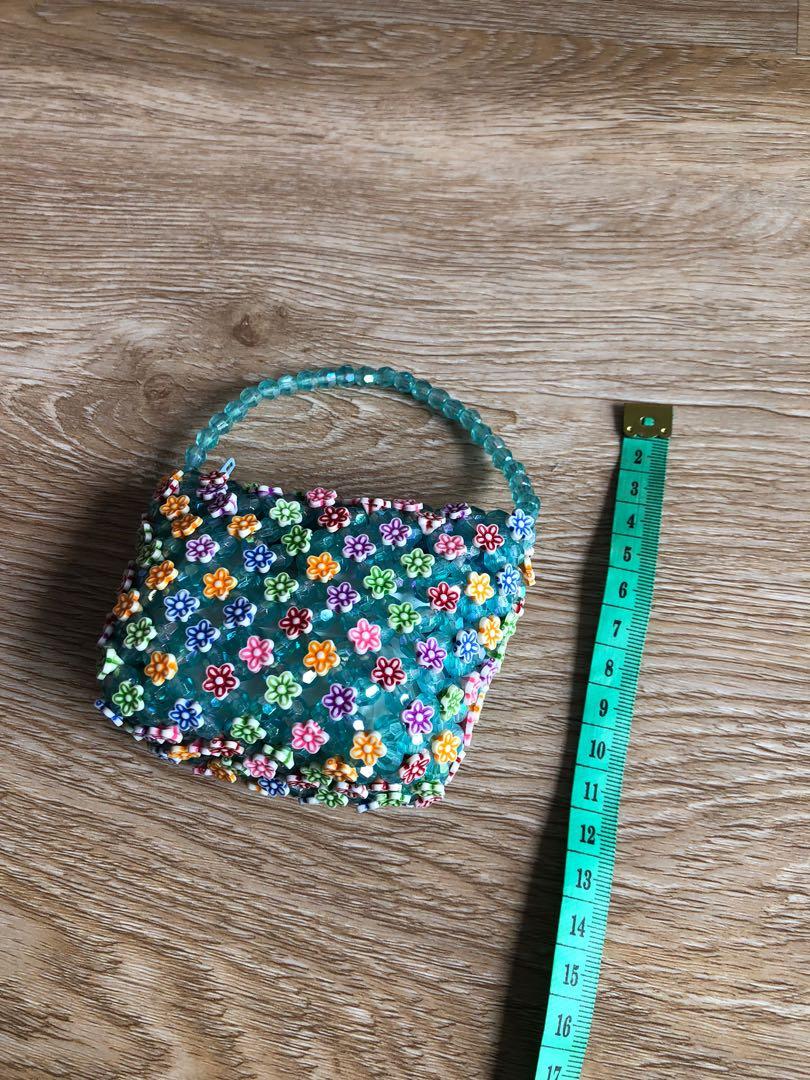 Petite shop bead purse