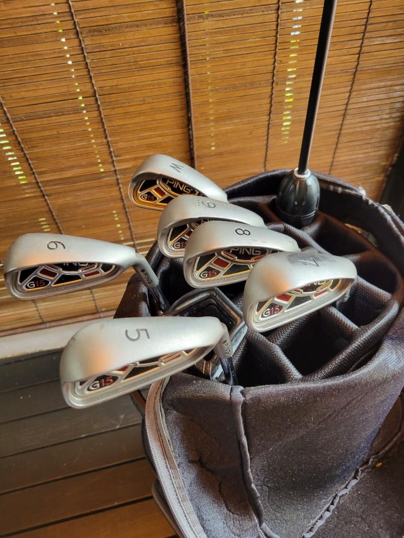 PING G15 irons with PING Golf Bag, Sports Equipment, Sports & Games
