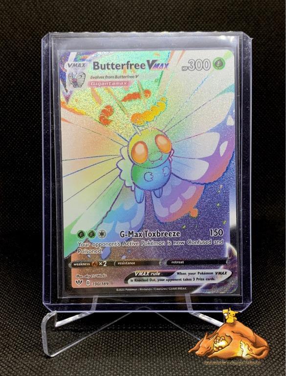 Pokemon TCG Darkness Ablaze Butterfree Vmax Hyper Rare 190/189, Hobbies &  Toys, Toys & Games on Carousell