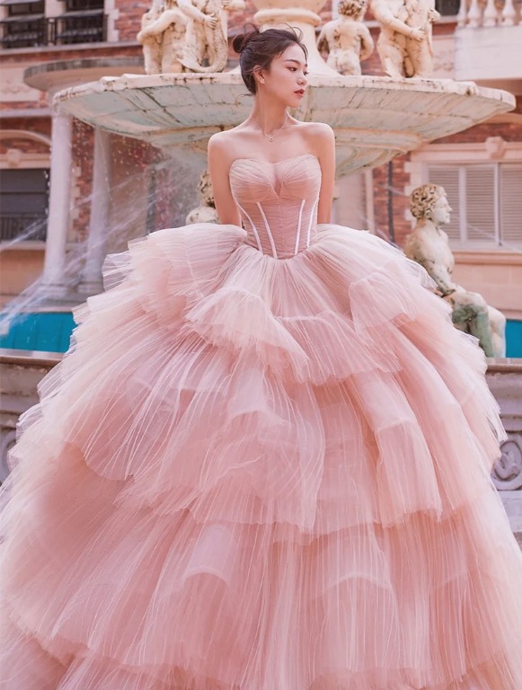 Pink gowns hotsell dress for weddings
