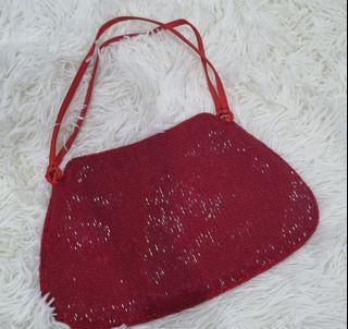 Proud Mary & Co Beaded Red Evening Bag