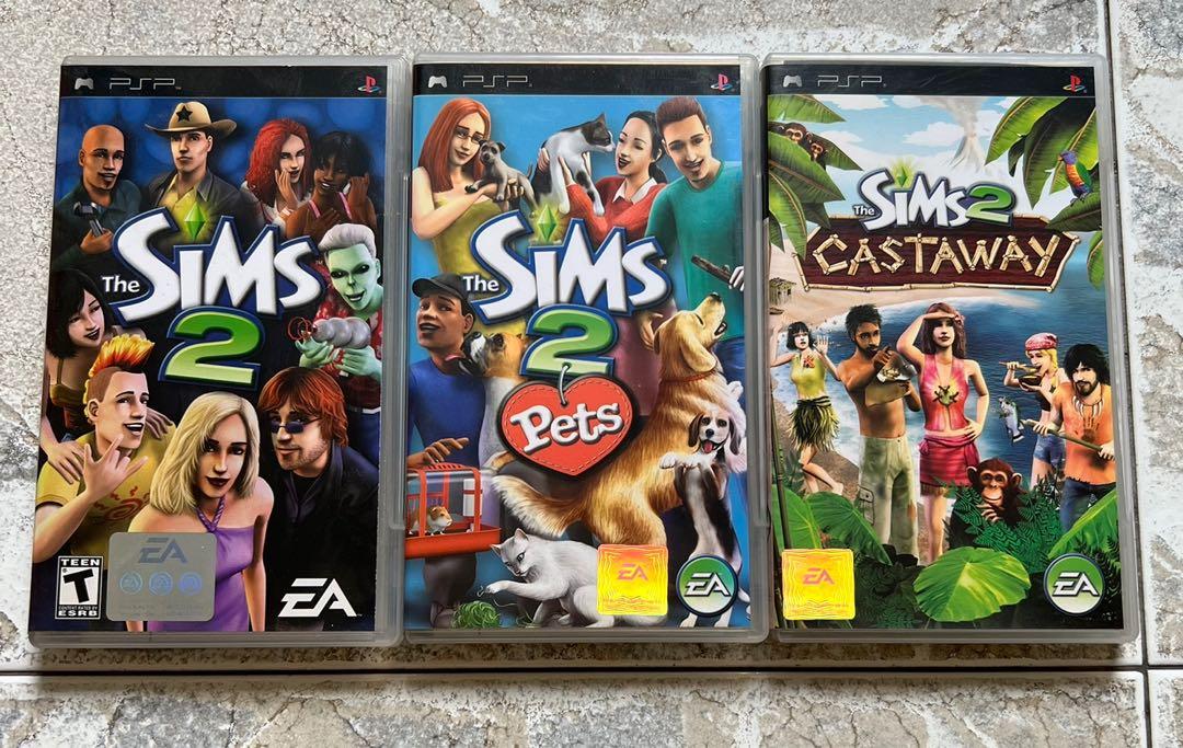 psp-games-the-sims-2-the-sims-2-pets-sims-2-castaway-video-gaming-video-games-playstation