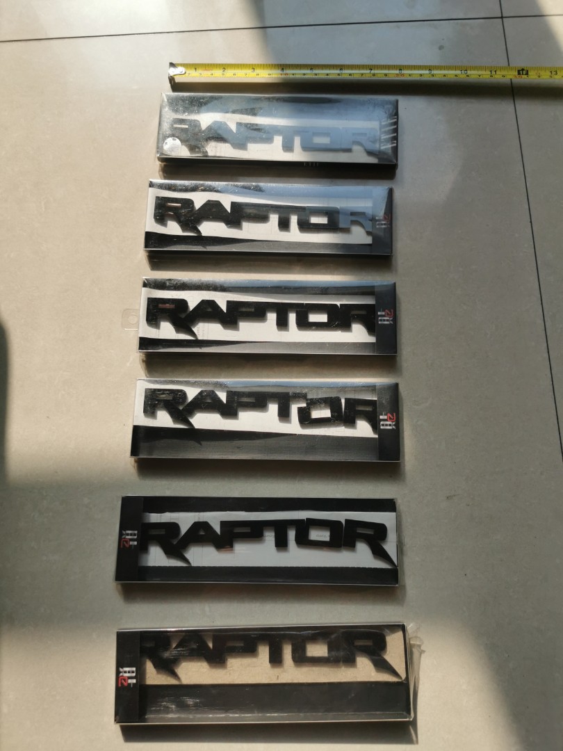 Raptor emblem, Car Parts & Accessories, Emblem, Sticker and Decals on ...