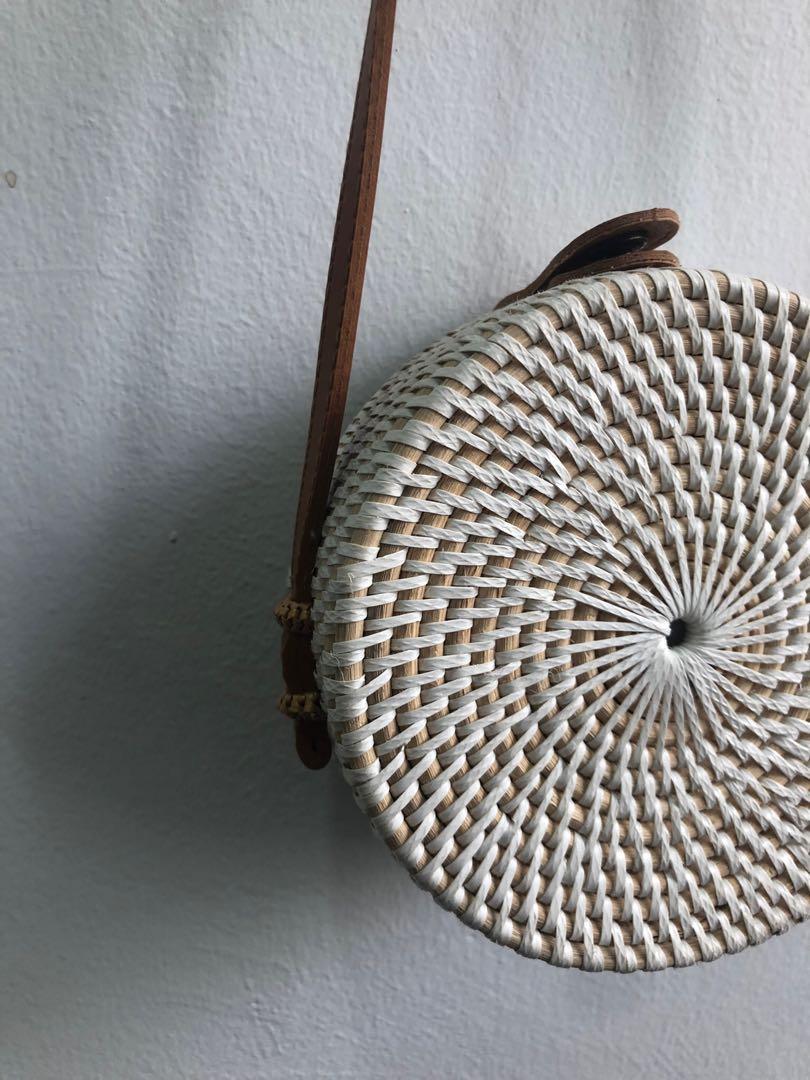 Rattan crossbody bag, Women's Fashion, Bags & Wallets, Crossbody Bags